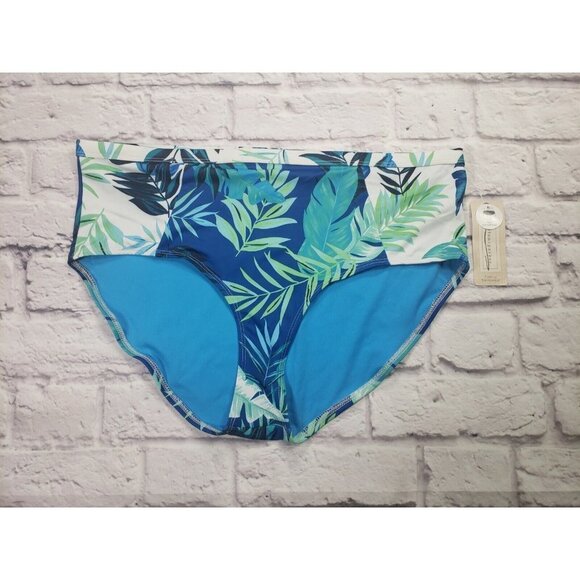 Peyton & Parker Women's Tropical Print Bikini Swimsuit Bottom Size XXL - Picture 1 of 3